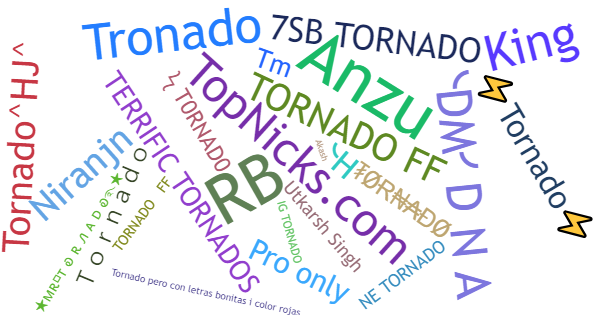 Takma adları Tornado