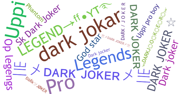 Takma adları Darkjoker